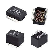 Lan Transformer H16C101S 100/1000 BASE-T แบบการติดตั้งพื้นผิวสองประตู